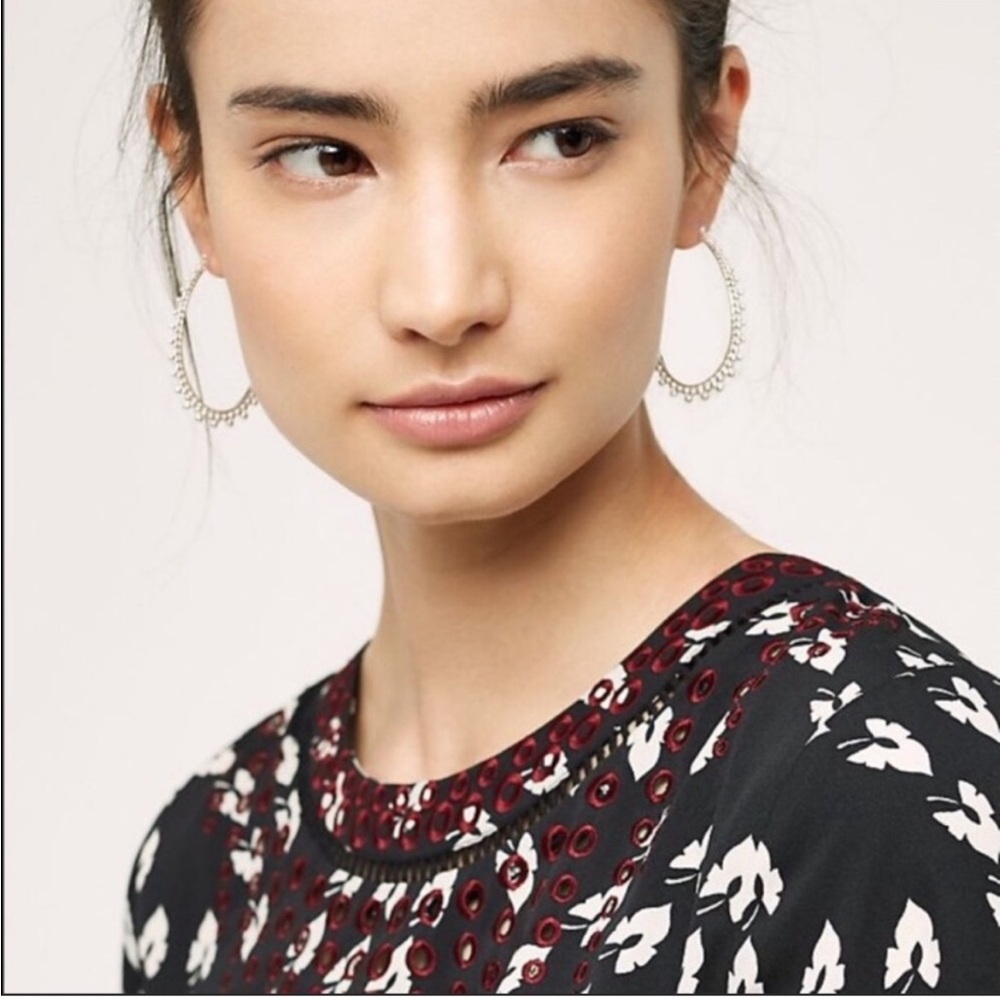 Anthropologie Black and White Patterned Romper - Picture 3 of 14